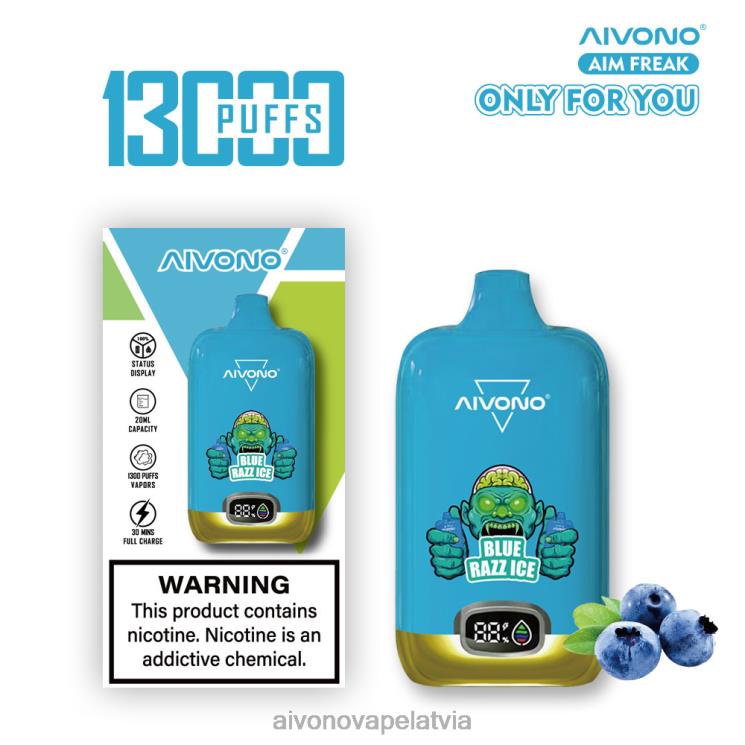 Aivono Puffs - Aivono AIM FREAK 13 000 zils razz ledus 4V8XV242